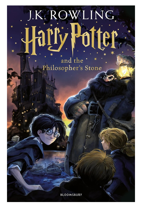 Harry Potter and the Philosopher's Stone volume.1, New Edition, Fantasy Novel, Hardcover Book with Magical Castle Cover Art