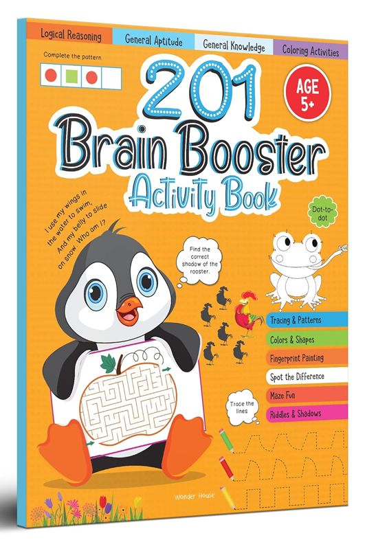 201 Brain Booster Activity Book - Fun Activities and Exercises For Children